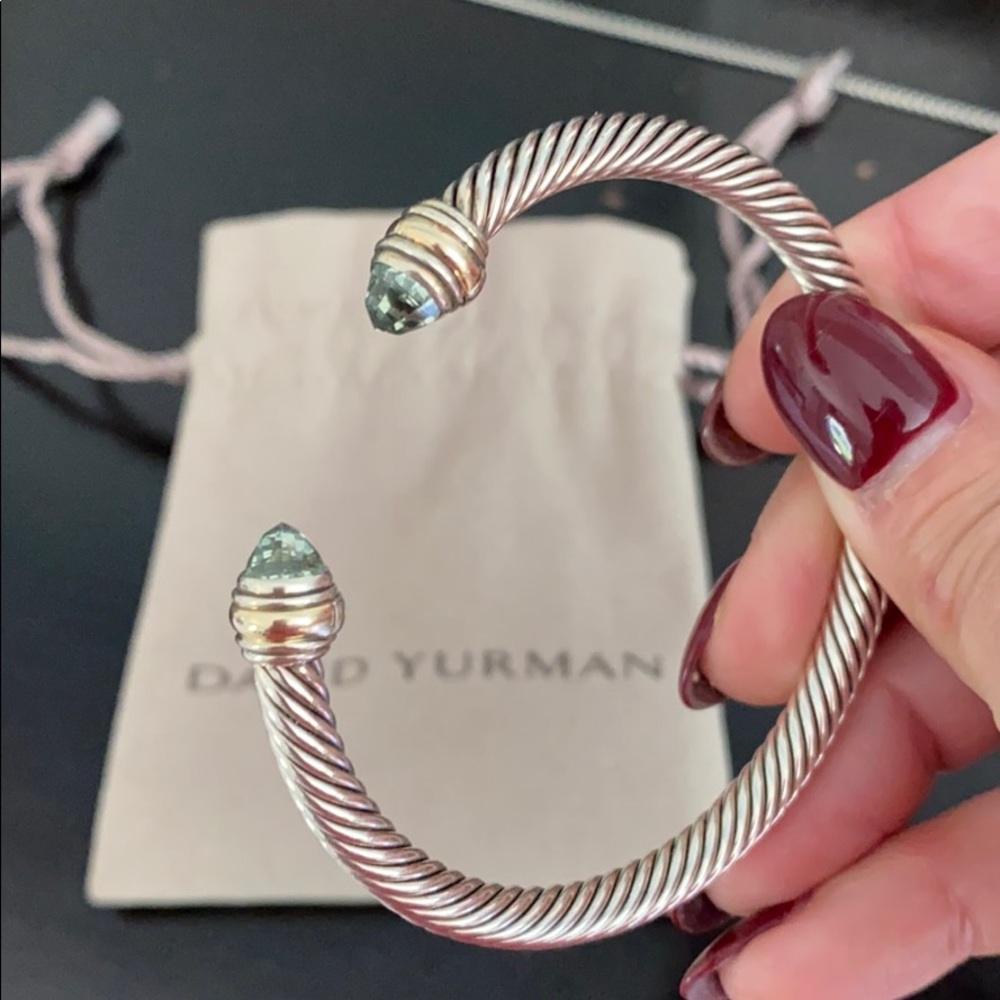 David Yurman Prasiolite Cable Cuff 5mm